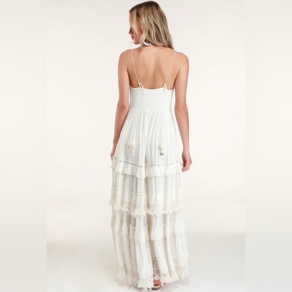 Z&L Europe tiered boho summer maxi dress. Size medium - Picture 3 of 16